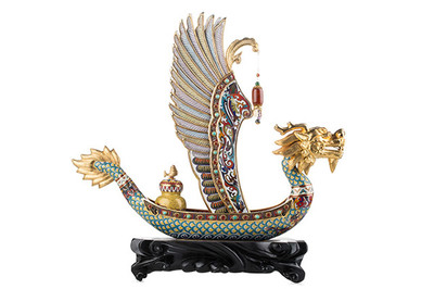 索契冬奧會(huì)之際景泰藍(lán)《一帆風(fēng)順》作為國(guó)禮贈(zèng)送俄羅斯
